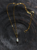 14k Gf Pearl Opal Necklace