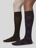 2-pack Franka Check & Solid Knee-Highs