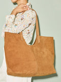 Avery Large Suede Tote