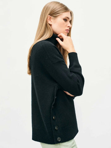 Boyfriend Button Roll Collar