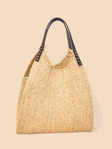 Embe Braided Raffia Tote