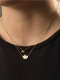 Half Moon Signet Necklace (Engraved)