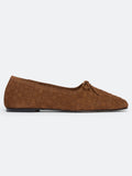 Jada Suede Flat - Toffee