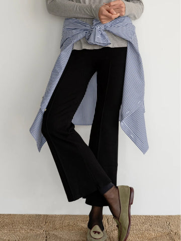 Rib Kick Flare - Jet Black