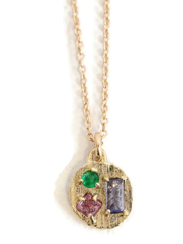 Round Collage Necklace