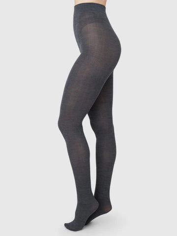 Ylva Fishbone Wool - Anthracite