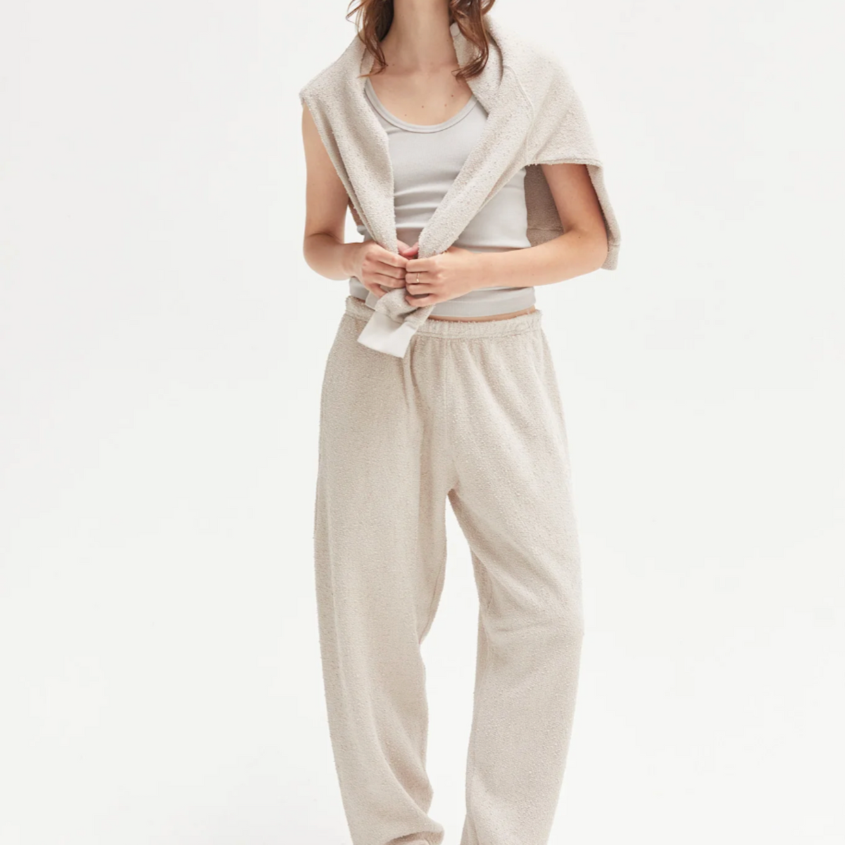 【BAON】Bachum angora banding boucle jogger pants Agnes Boucle Sweatpant – Kaight