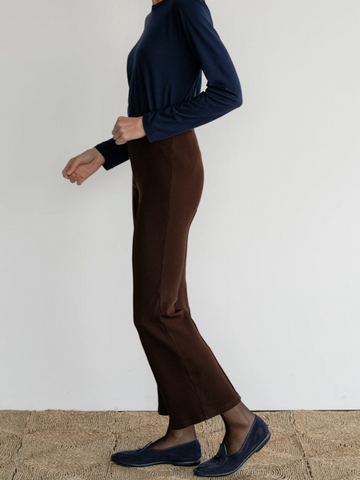 Rib Kick Flare - Espresso