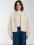 Boucle Zip Cardigan