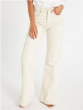 Ashton High Rise Wide Leg Flare Jean - Sand