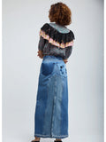 Elisa Denim Maxi Skirt