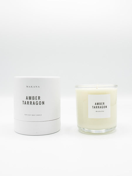 Resinous amber accented by vanilla and fennel, unveiling a heart of fresh tarragon, tuberose and basil, and finished with an accord of sensuous woods. // Hand-poured in-house in small batches using simple, clean ingredients – 100% soy wax, lead-free cotton wicking, and phthalate-free fragrances blended with pure essential oils. - Classic Candle 10 oz
