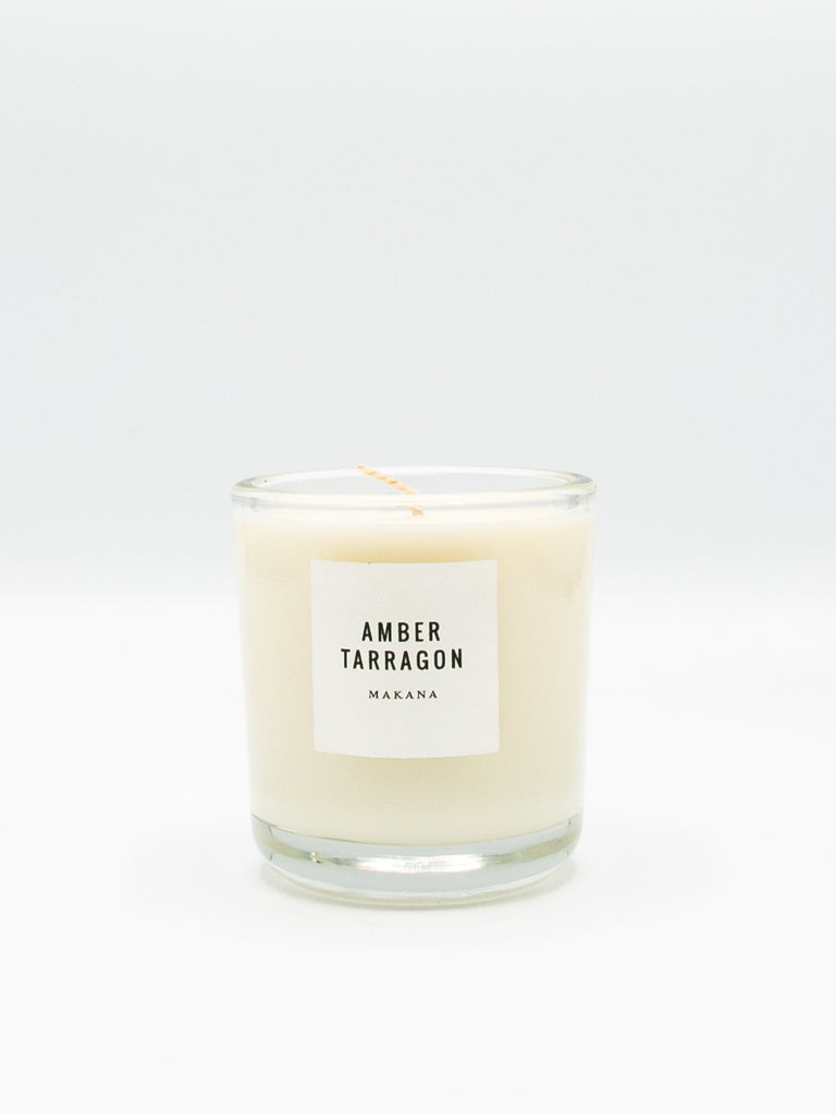 Resinous amber accented by vanilla and fennel, unveiling a heart of fresh tarragon, tuberose and basil, and finished with an accord of sensuous woods. // Hand-poured in-house in small batches using simple, clean ingredients – 100% soy wax, lead-free cotton wicking, and phthalate-free fragrances blended with pure essential oils. - Classic Candle 10 oz