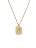 These pendants are inspired by lovers' initials carved into a tree, hastily scrawled and full of passion. Initial Pendants available in letters A-Z  Necklace measures 16" with an additional 3" extender